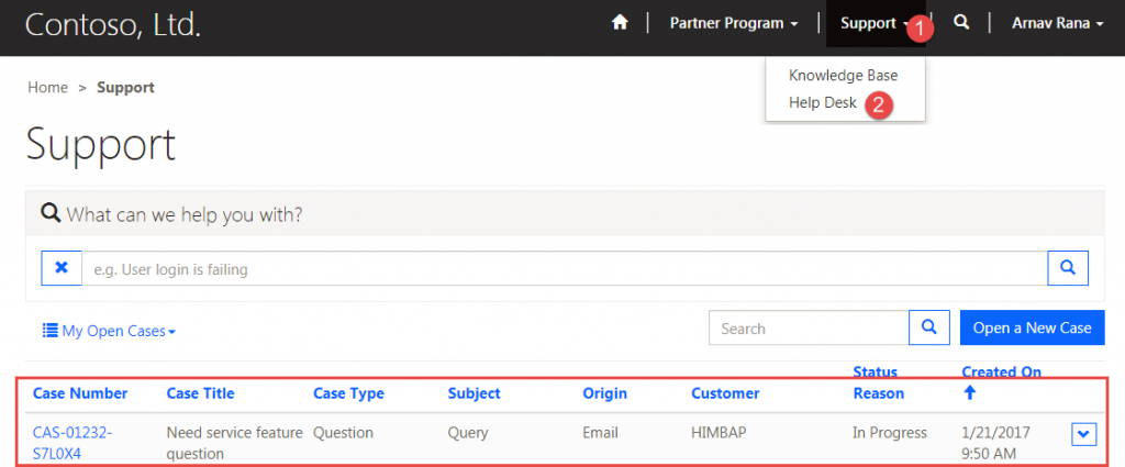 Accessing Cases of Sub Accounts- Dynamics 365 Portal – HIMBAP